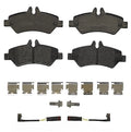Set of 4 Rear Low-Met Brake Pads & 2 Sensors for Dodge Mercedes Sprinter 2500 (2010–2018)