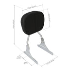 Chrome Backrest Sissy Bar for Harley Heritage Softail Classic FLSTC (1984–2017)