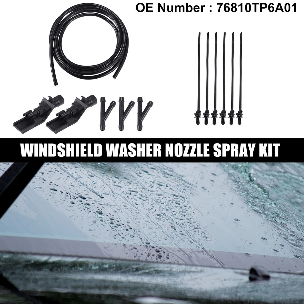 Set of 2 Windshield Washer Nozzles No. 76810TP6A01 for Honda Accord 