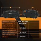 Set of 2 Drilled & Slotted Brake Rotors with Ceramic Pads for Nissan Altima (2013–2023)