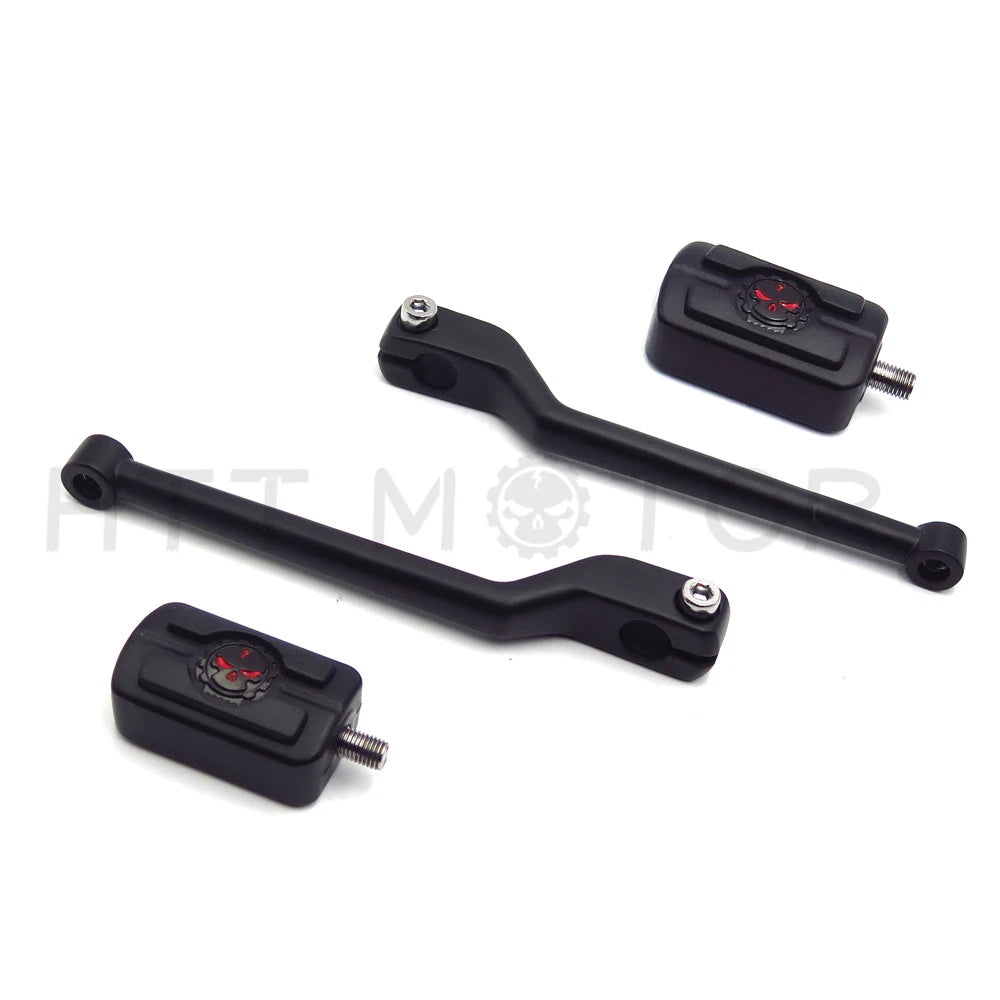 Black Heel Toe Shift Lever Skull Shifter for Harley Sportster XL883 XL1200 XL48 (2004–2023)