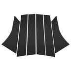 6pcs Door Pillar Window Trim for Ford Focus (2012–2019) Black