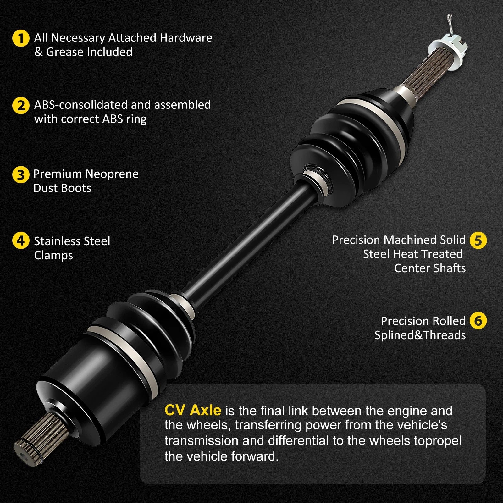 Front CV Axle for Polaris Sportsman 500 800 (2008)