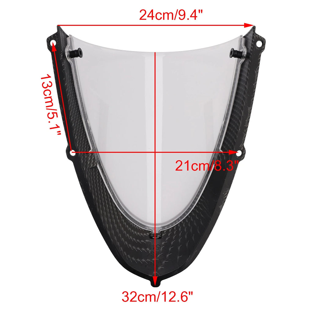 Headlight Fairing Windshield for Aprilia RS 660 (2020–2024) Simulated Carbon Clear
