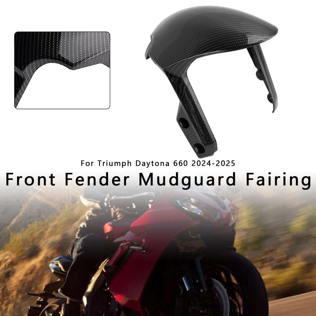 Front Fender Mudguard Fairing for Daytona 660 (2024–2025) Carbon