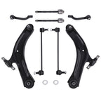 Set of 8 Front Control Arm Ball Joints for Nissan Rogue (2008–2015)