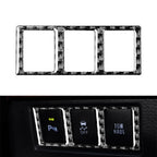 Black Carbon Fiber Interior Mode Switch Cover Trim for Toyota Tundra (2014–2021)
