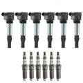 Set of 6 Ignition Coils & NGK Laser Platinum Spark Plugs for CTS SRX STS 9-3
