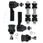 Set of 6 Front Lower Ball Joints Tie Rod Ends for Scion xA xB (2004–2006)