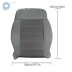 Front Left Driver Back Seat Cover for Jeep Wrangler (2007–2012) Gray Cloth