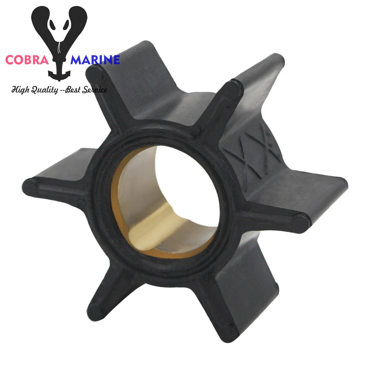 Water Pump Impeller for Mercury 3.9/4.5/7.5/9.8HP (Part Numbers: 47-89981, 47-65957, 18-3039)