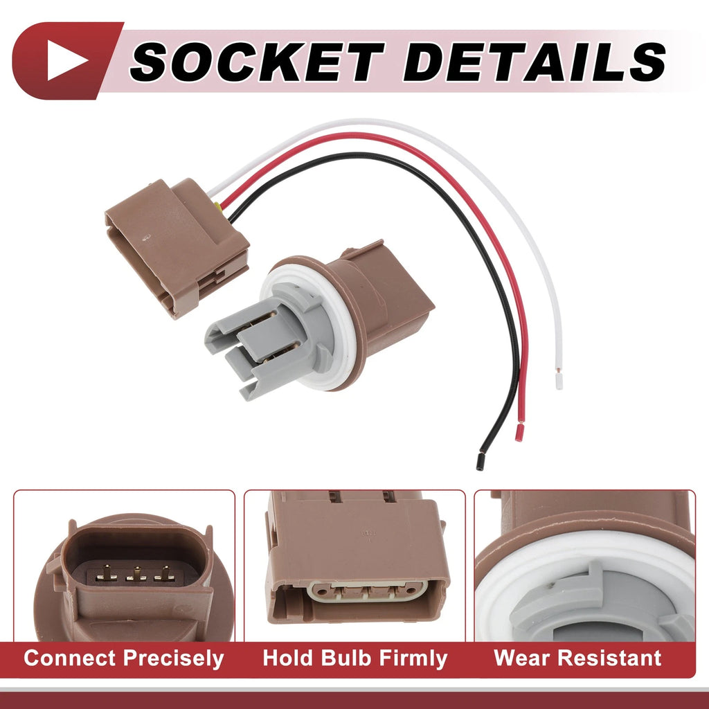 Set of 1 Turn Signal Light Socket Wiring for Ford (No.ZFC02280UA)