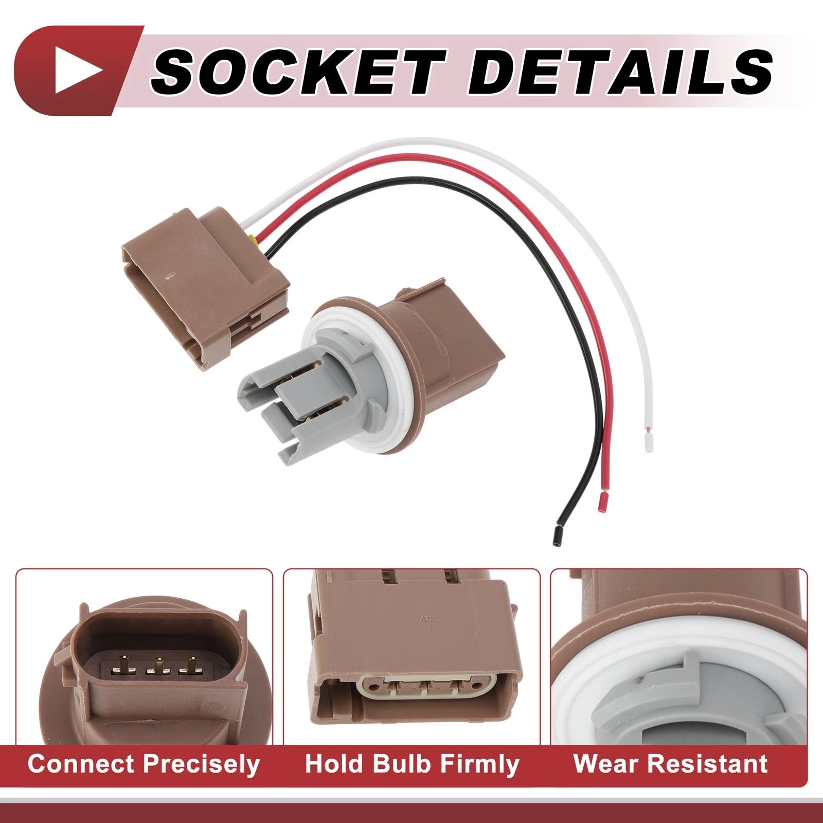 Set of 1 Turn Signal Light Socket Wiring for Ford (No.ZFC02280UA)