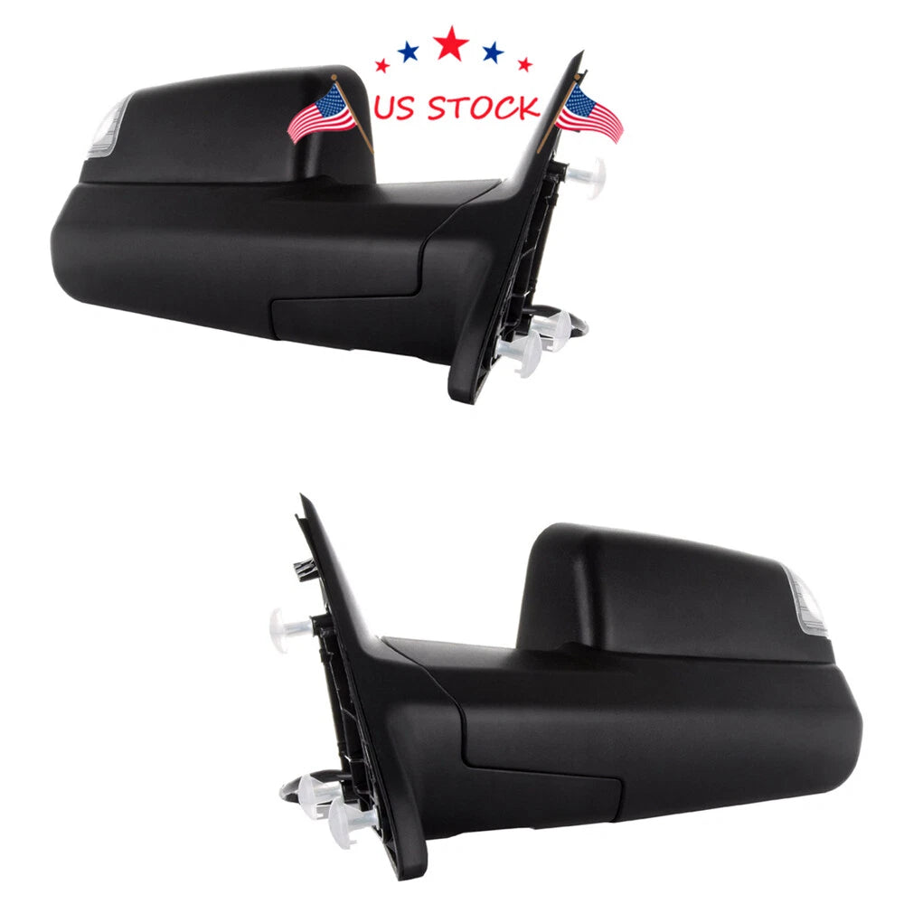 Pair Towing Mirrors for Ram 1500 2500 3500 (2009–2018) Power Heated Signal