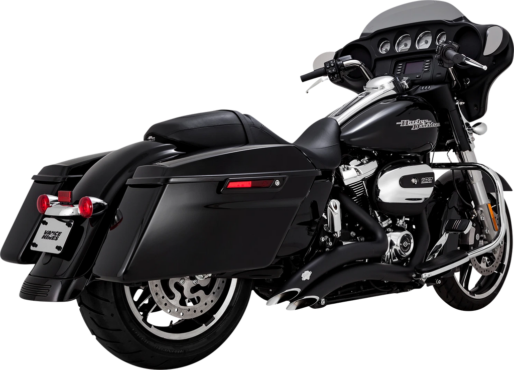 Vance & Hines Big Radius Black Exhaust for Harley FLHX FLTR FLHR FLHT CVO (2017–2025)