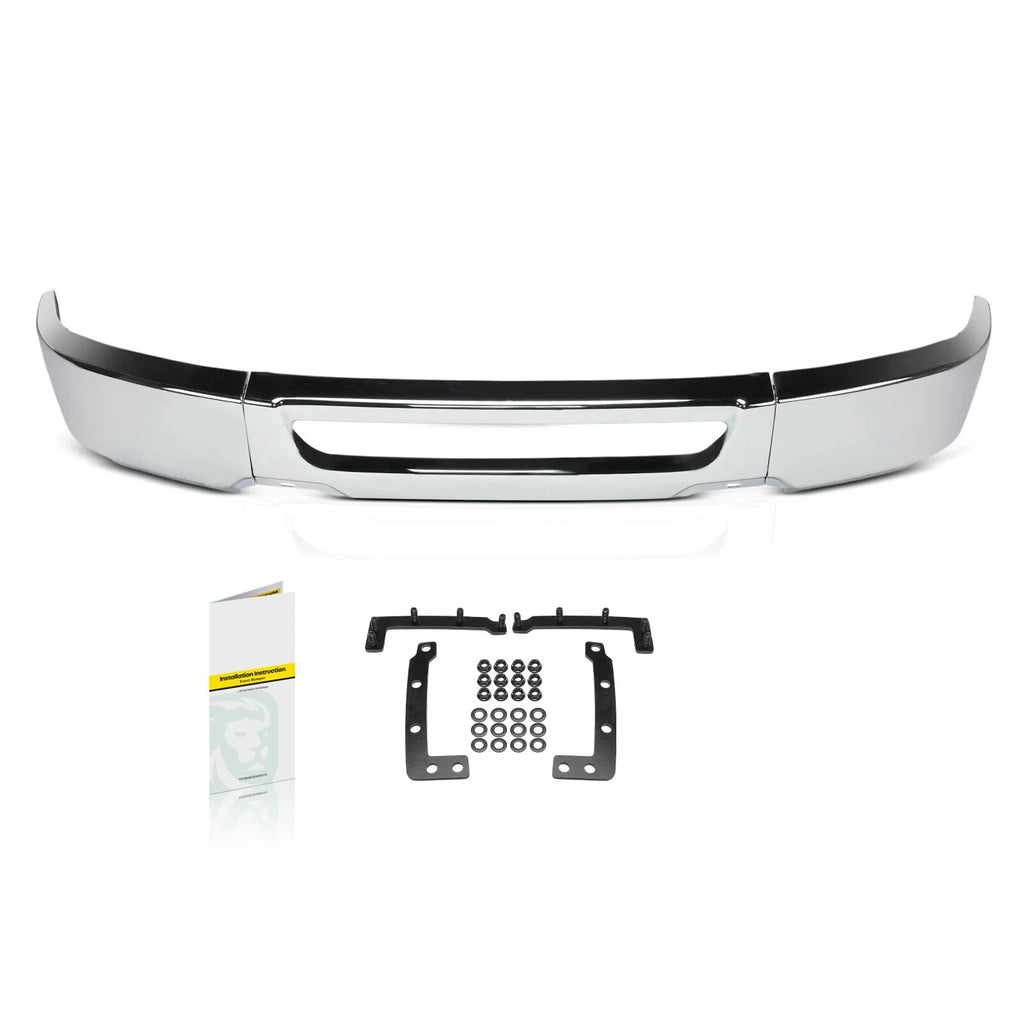 Chrome Front Bumper Face Bar for Ford F-150 (2006–2008) W/O Fog Light Holes