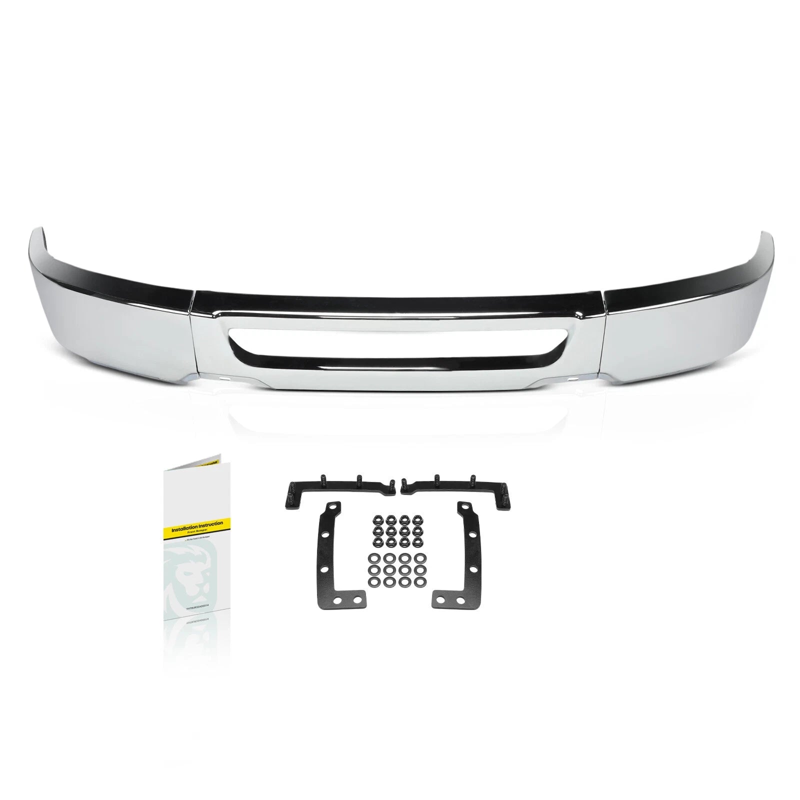 Chrome Front Bumper Face Bar for Ford F-150 (2006–2008) W/O Fog Light Holes