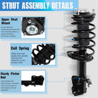 Pair Front Struts w/ Coil Spring for Toyota Prius (2010–2015)