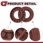 2X Oil Seal Ring for Rotary Shaft 35x65x10mm FKM Rubber