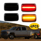 4X Smoked Side Marker Lights 22794639 for Chevy Silverado GMC Sierra (2015–2023)