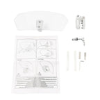Universal Adjustable Clear Clip-On Windshield Air Deflector for Car