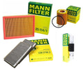 Set of 2 Mann Oil Air Carbon Cabin Fuel Filters for BMW E39 528i (1997–2000)