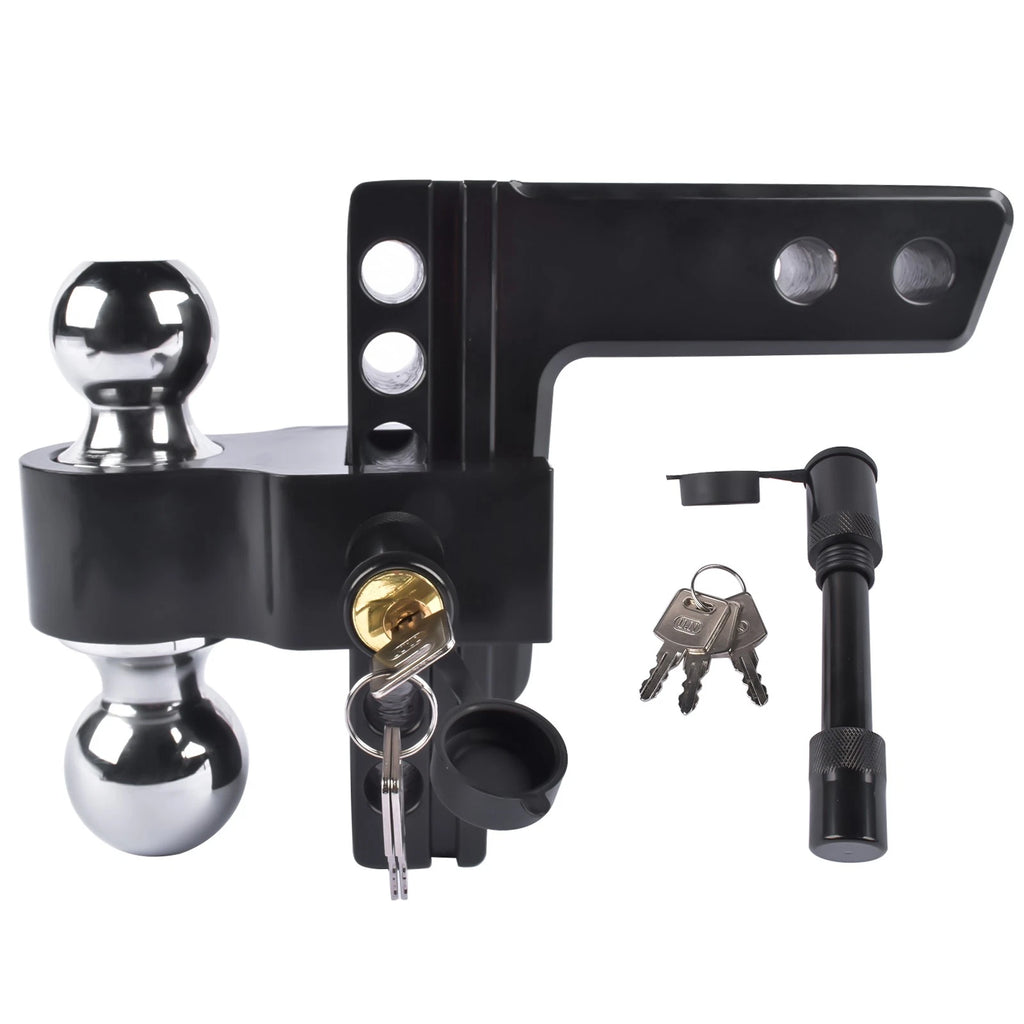 Dual Ball Adjustable Trailer Hitch for All Vehicles (Universal Fit)