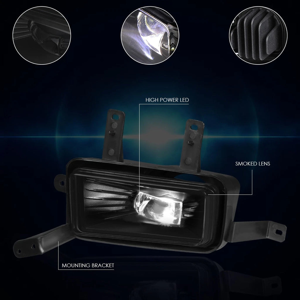 High-Power LED Fog Lights for Chevy Tahoe/GMC Yukon (2015–2020)