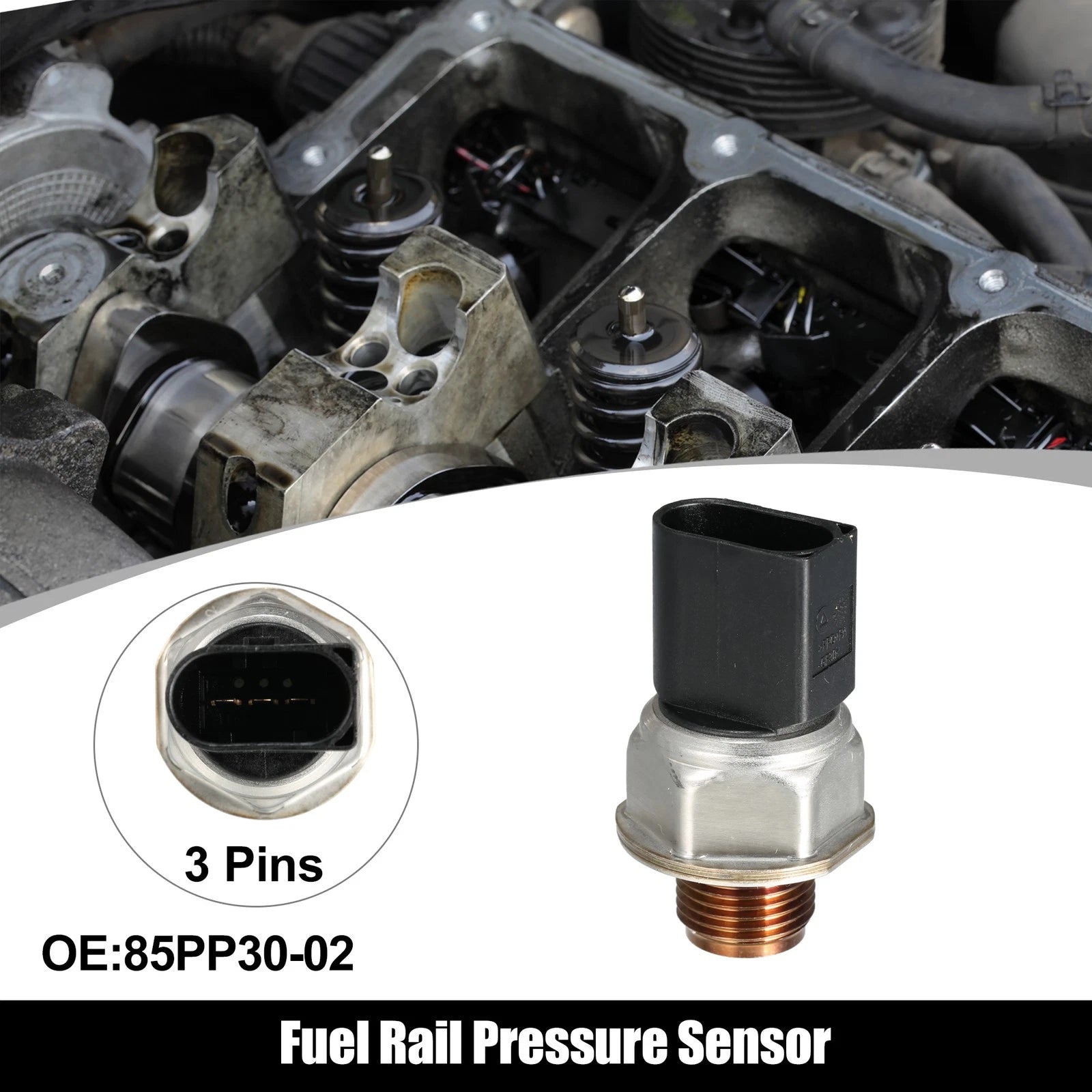 Fuel Rail Pressure Sensor 85PP30-02 for Chevrolet 