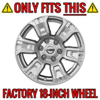 Wheel Skins Hub Caps 18 Inch Replacement for Nissan Titan SV (2017–2020)