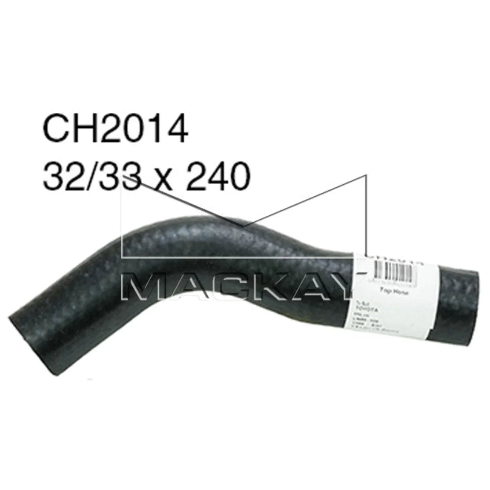 Upper Radiator Hose for Toyota Hilux (1988–1999)