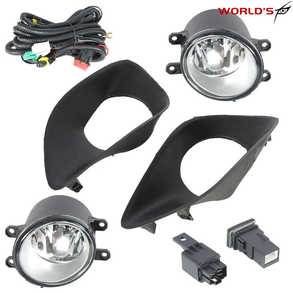 Front Fog Light Frame Kit for Toyota Yaris Sedan (2007–2011) LH+RH