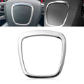 Chrome Steering Center Logo Ring Frame Trim Sticker for Audi A3 A4 A5 A6 Q5 Q7 (2015–2023)