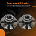 Pair Rear Wheel Hub Assembly for Acura Integra (1994–2001) 513105, ABS