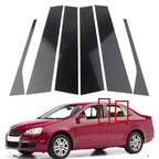 6 x Door Trim Covers for VW Jetta Sedan (2006-2010) Glossy Black