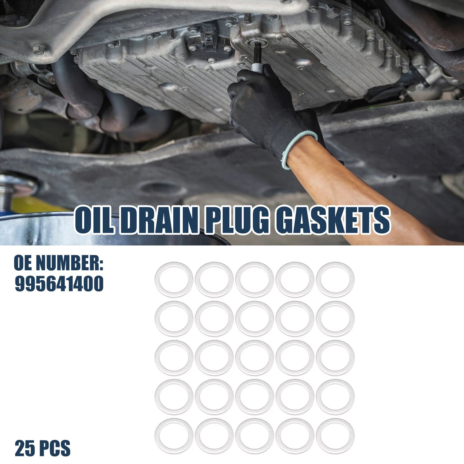 25pcs Oil Drain Plug Gaskets 14mm ID No.995641400 for Mazda 323 (1986–1994)