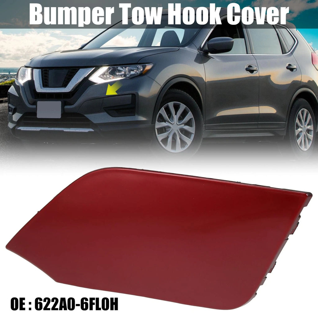 Front Bumper Tow Hook Cover for Nissan Rogue (2017–2020) 622A0-6FL0H