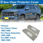 Sun Visor Cover Set for Chevy Tahoe (1995–1999) Left & Right Gray