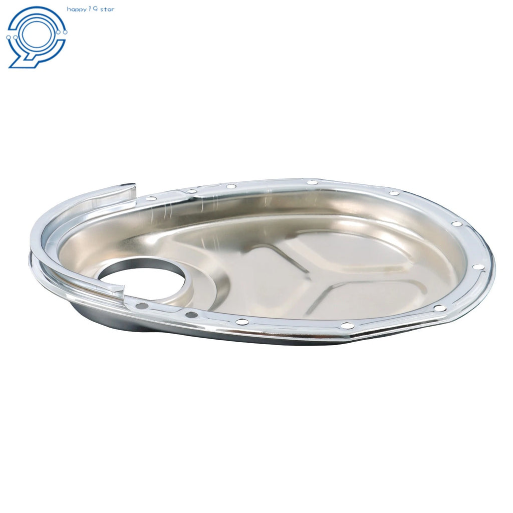 Polished Aluminum Timing Chain Cover Kit for Chevy SB SBC (283–350)