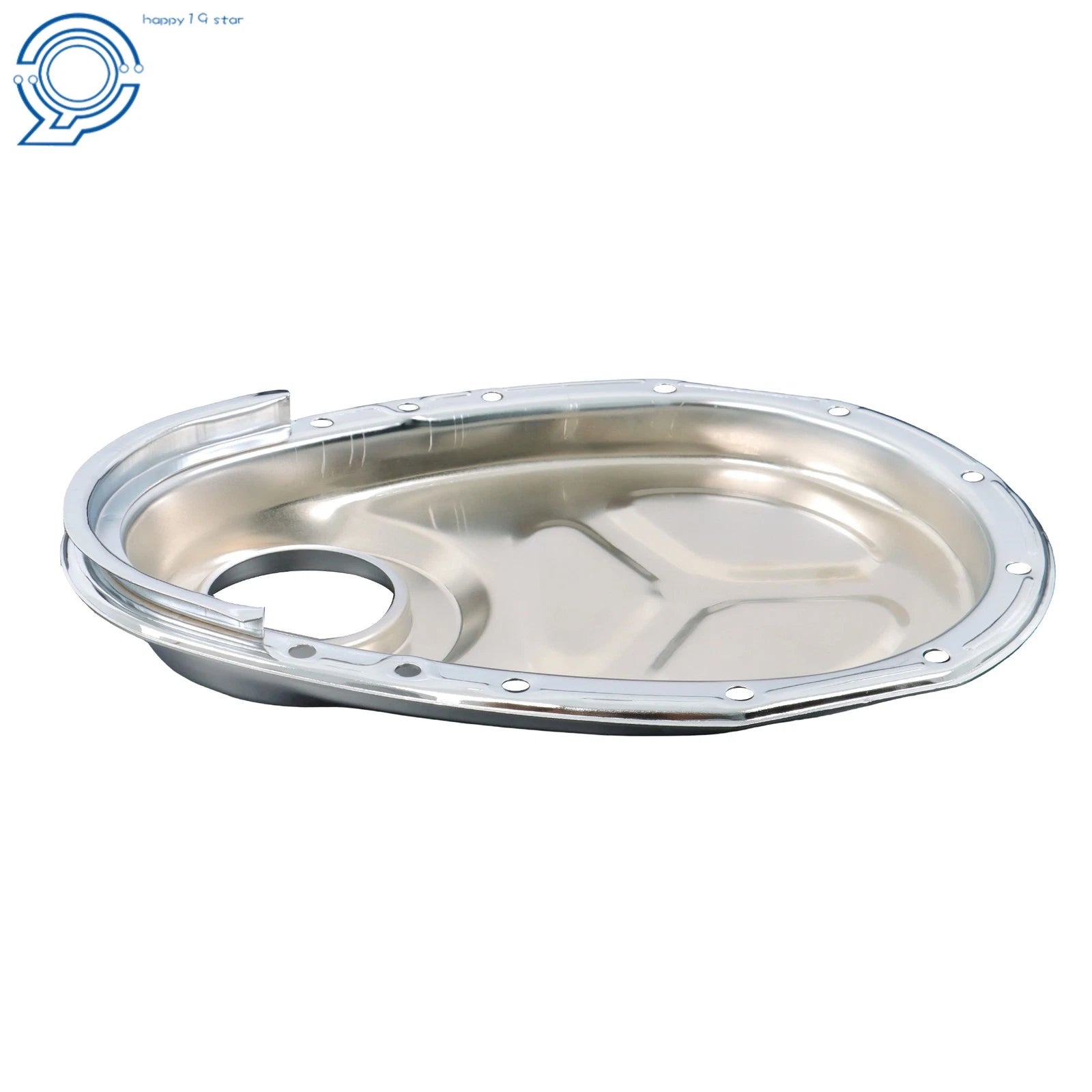 Polished Aluminum Timing Chain Cover Kit for Chevy SB SBC (283–350)