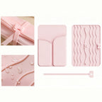 Foldable Heat Insulated Silicone Bag for Curling Iron and Hair Tools