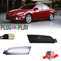 Smoked White LED Front Bumper Side Marker Lights for Mazda 6 (2009–2013)