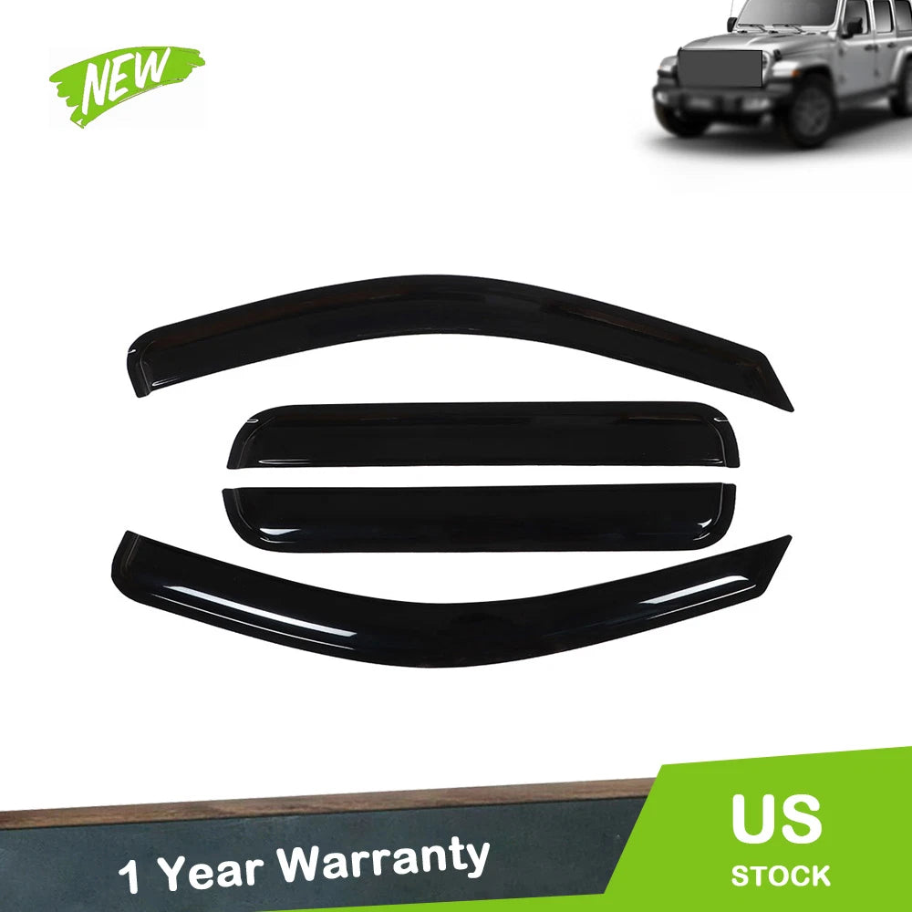 Set of 4 Window Visors for Jeep Grand Cherokee (2005–2010)