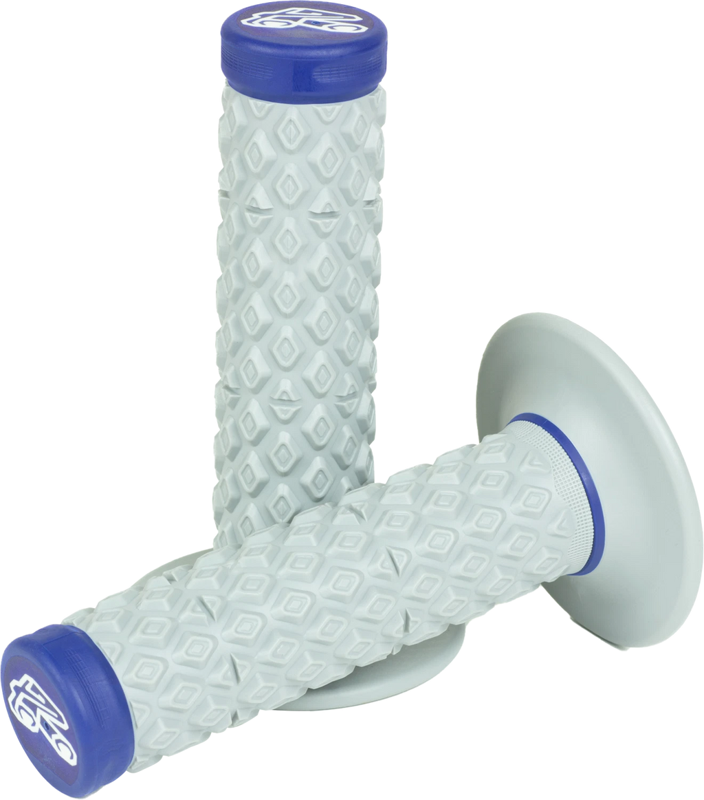 Renthal MX Dual Grips for Motorcycle (Comfort, Soft/Firm, Blue)