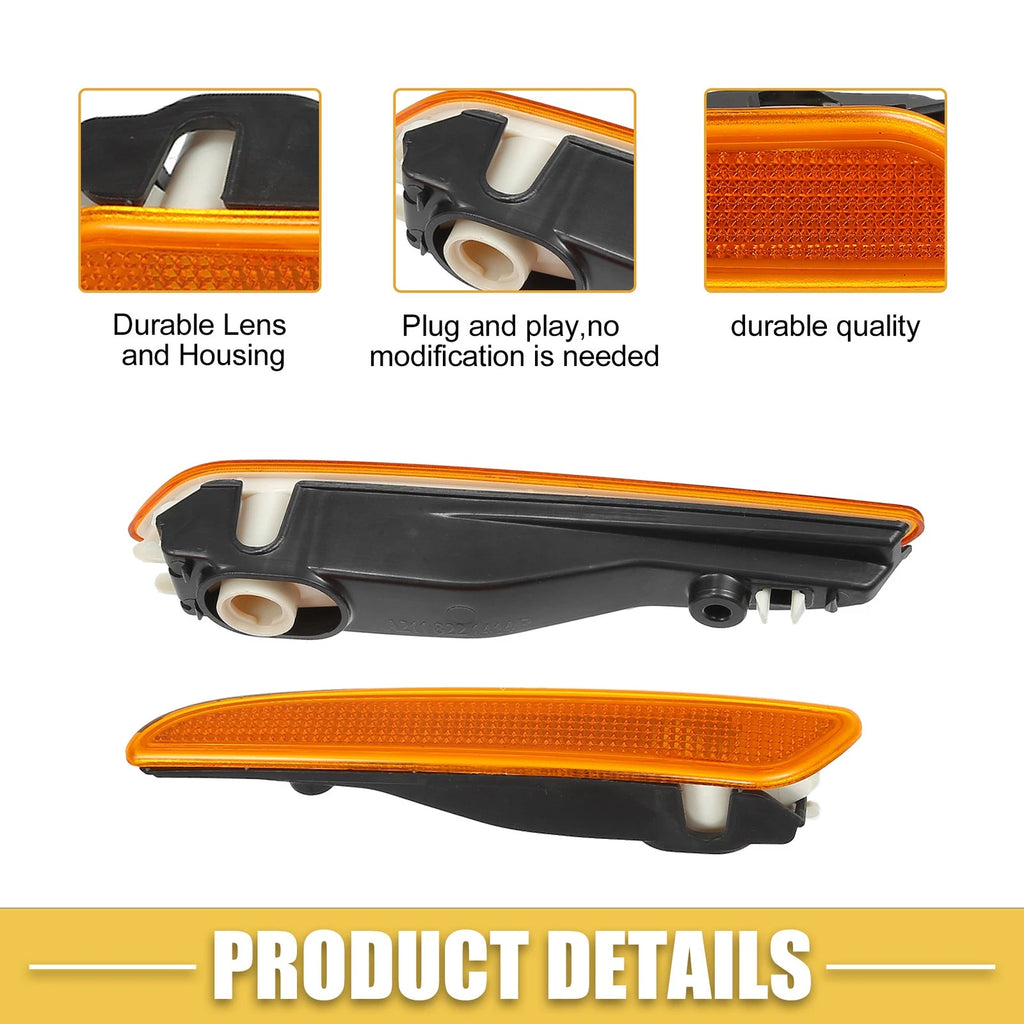 Set of 2 Front Bumper Side Marker Lights for Mercedes (2118200921)