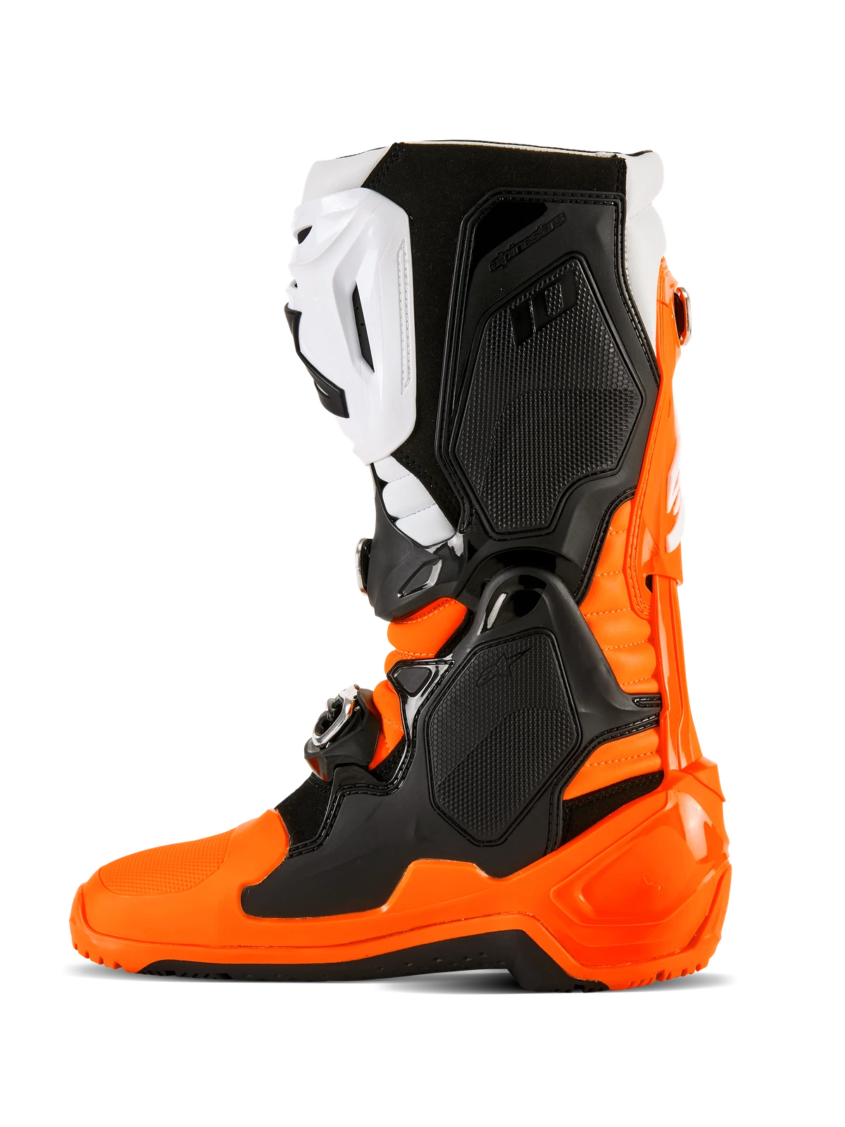 Alpinestars Tech 10 Enduro Boots for US Size 7 (Fluorescent Orange/Black/White)