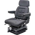 Seat for Case 90-94 Series KM 1004 (1990–1994) - Mechanical Suspension, Black Fabric