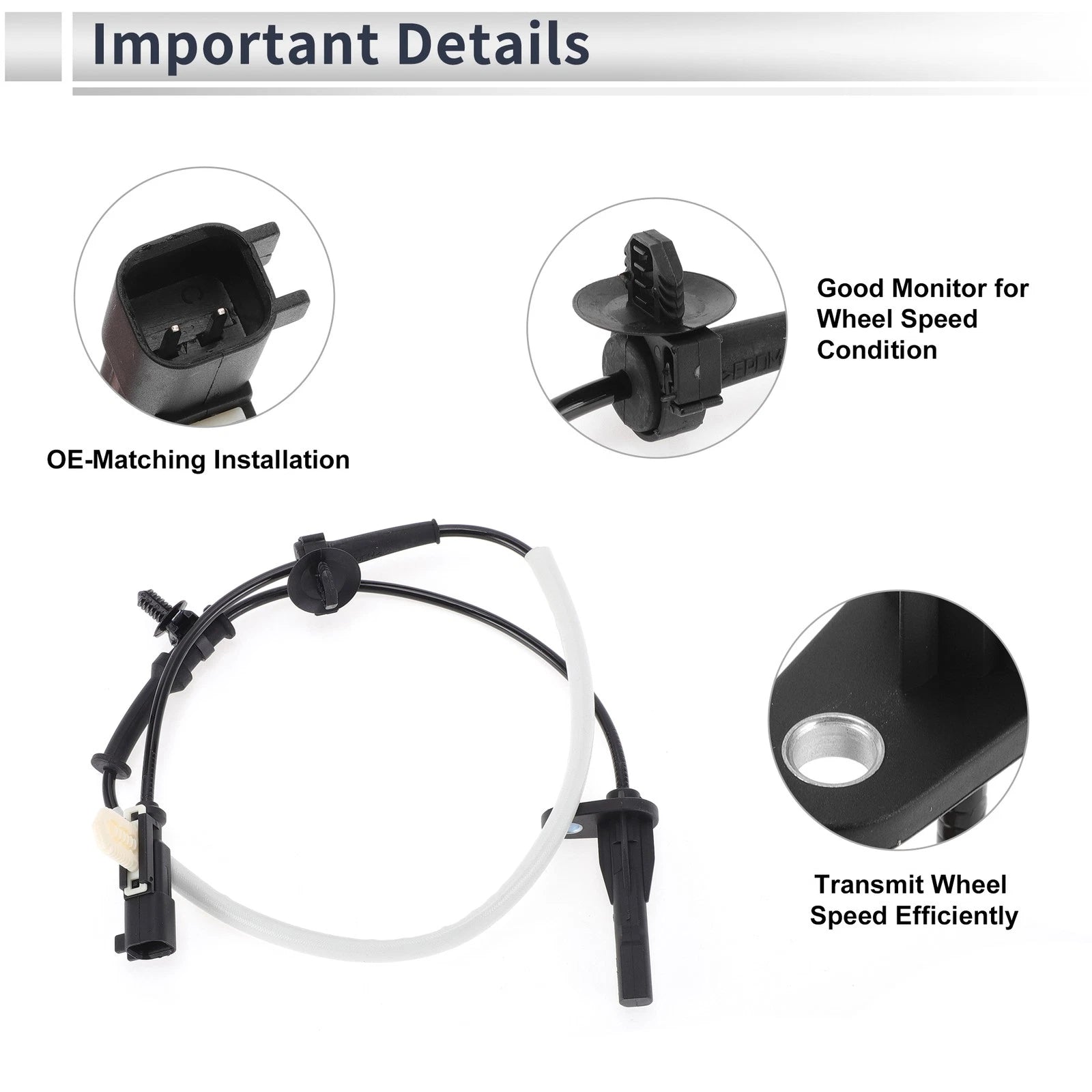 ABS Wheel Speed Sensor No. 23233799 for Chevrolet Colorado (2015–2022) Rear Right