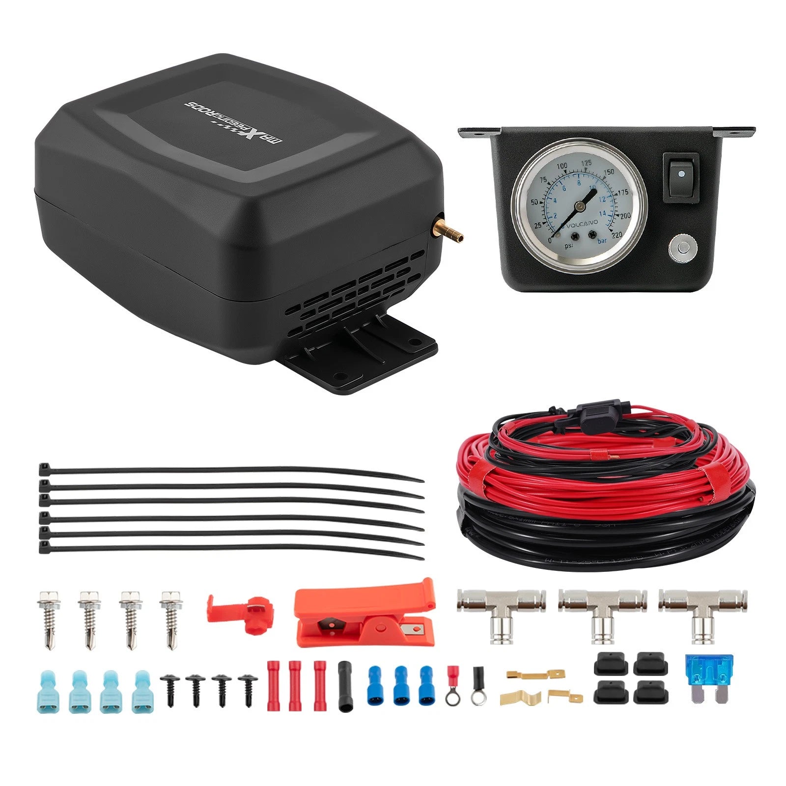 Air Spring Bags + Controller Kit for Pickup Trucks (2.75" Axle Tube)