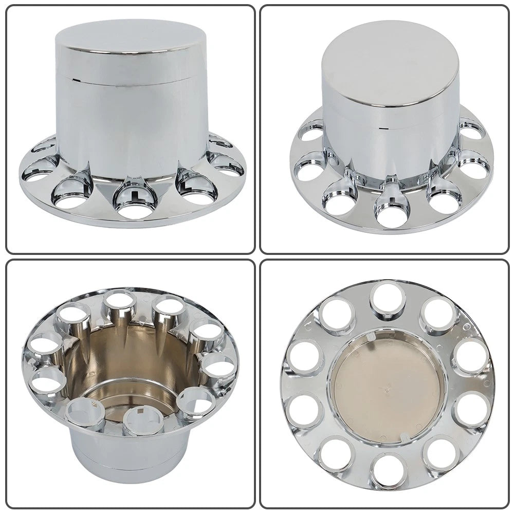 Set of 2 Chrome Front Axle Cover Kits for Make Model